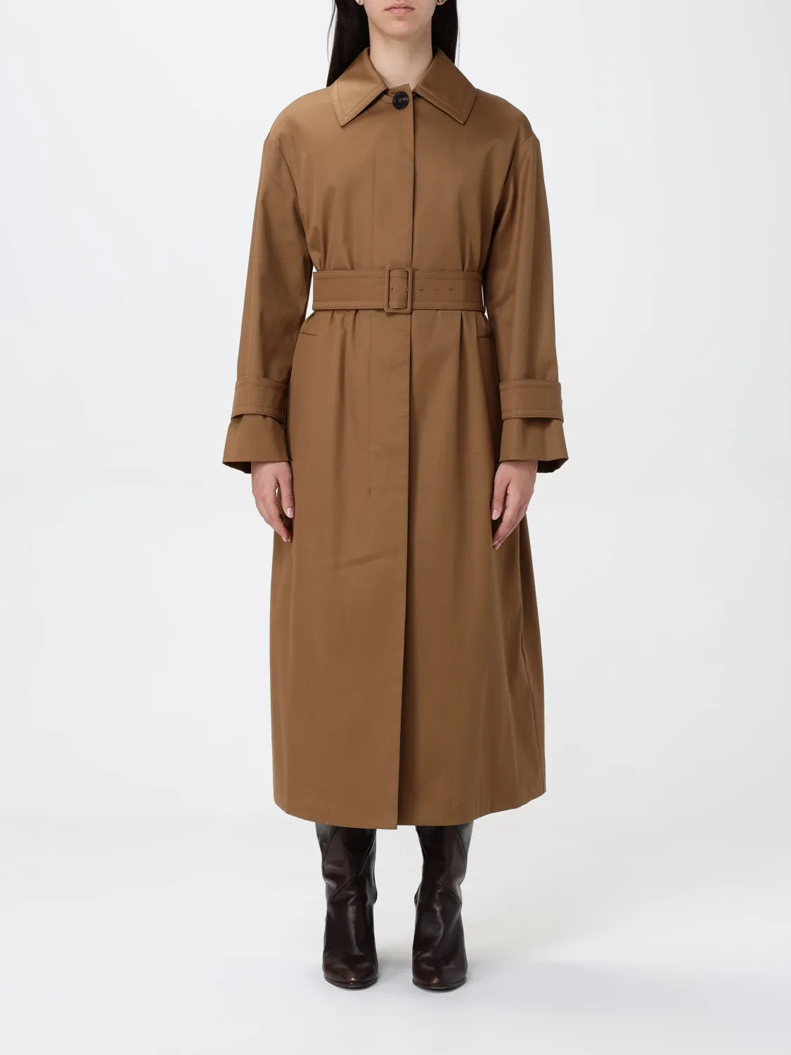 Trench classico Max Mara Studio in cotone stretch