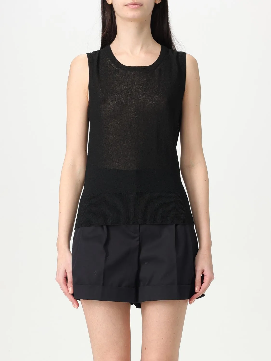 Canotta basic Max Mara Studio in misto viscosa