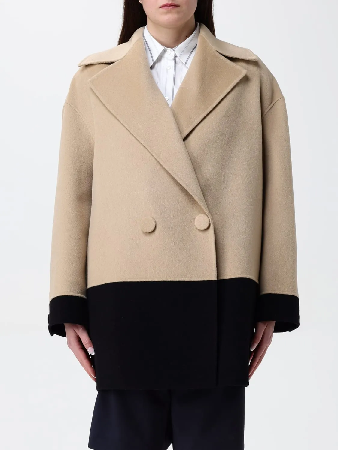 Cappotto cropped Max Mara Studio in lana vergine