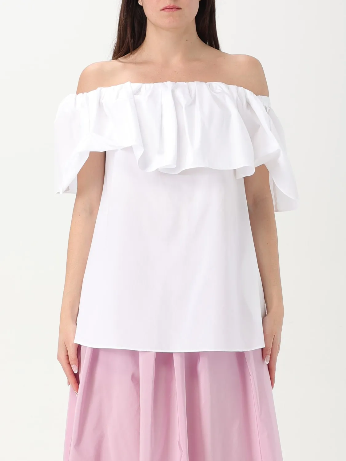 Blusa Max Mara Studio in cotone con rouches