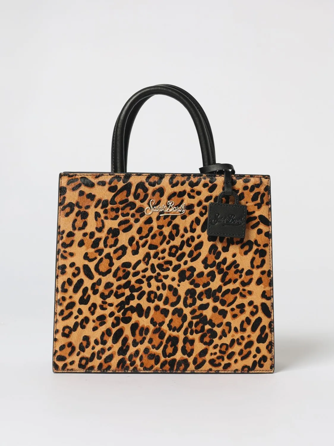 Borsa Shop midi leo MC2 Saint Barth in pelle