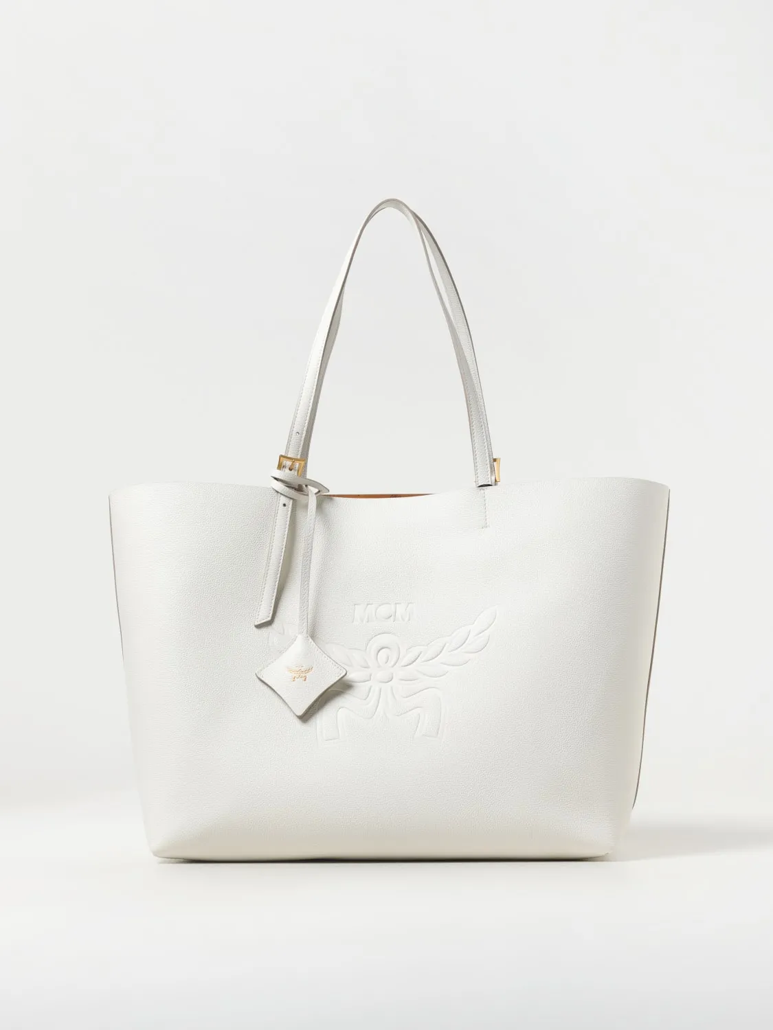 Borsa tote Himmel MCM in pelle a grana