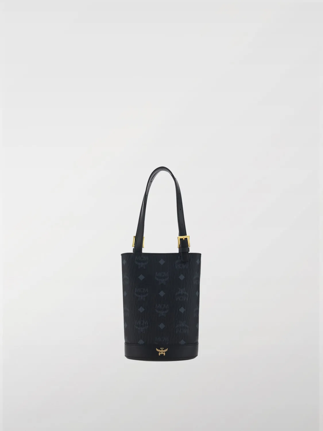 Borsa Aren tote in cotone con logo Mcm