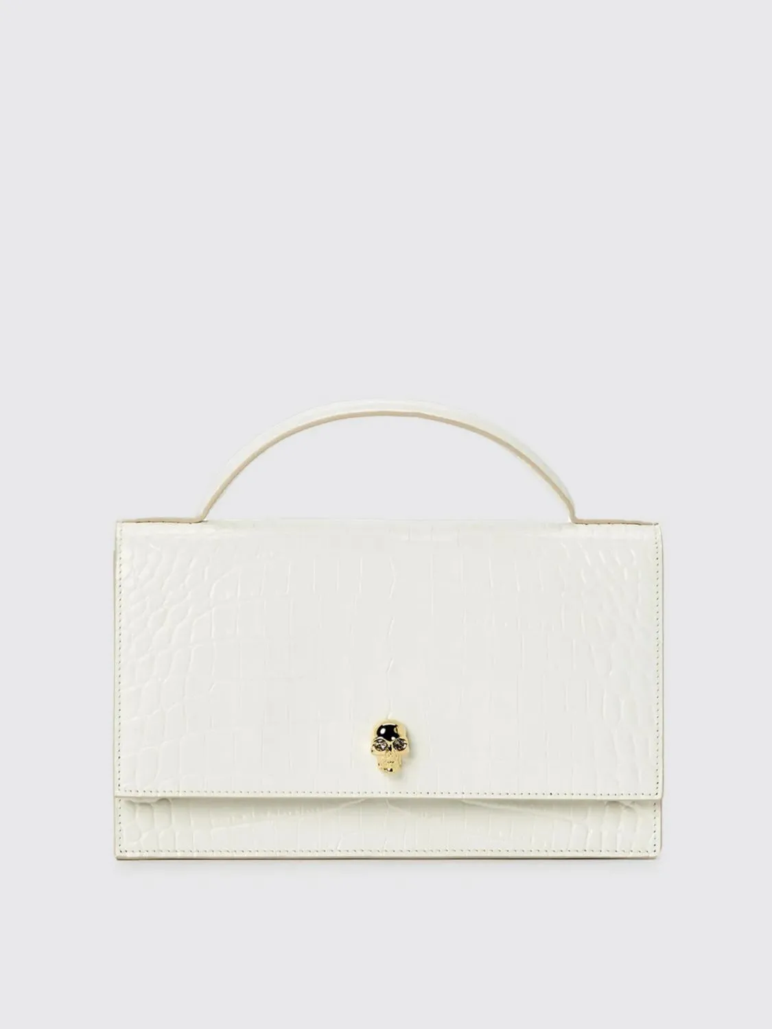 Borsa a mano in pelle di vitello McQueen