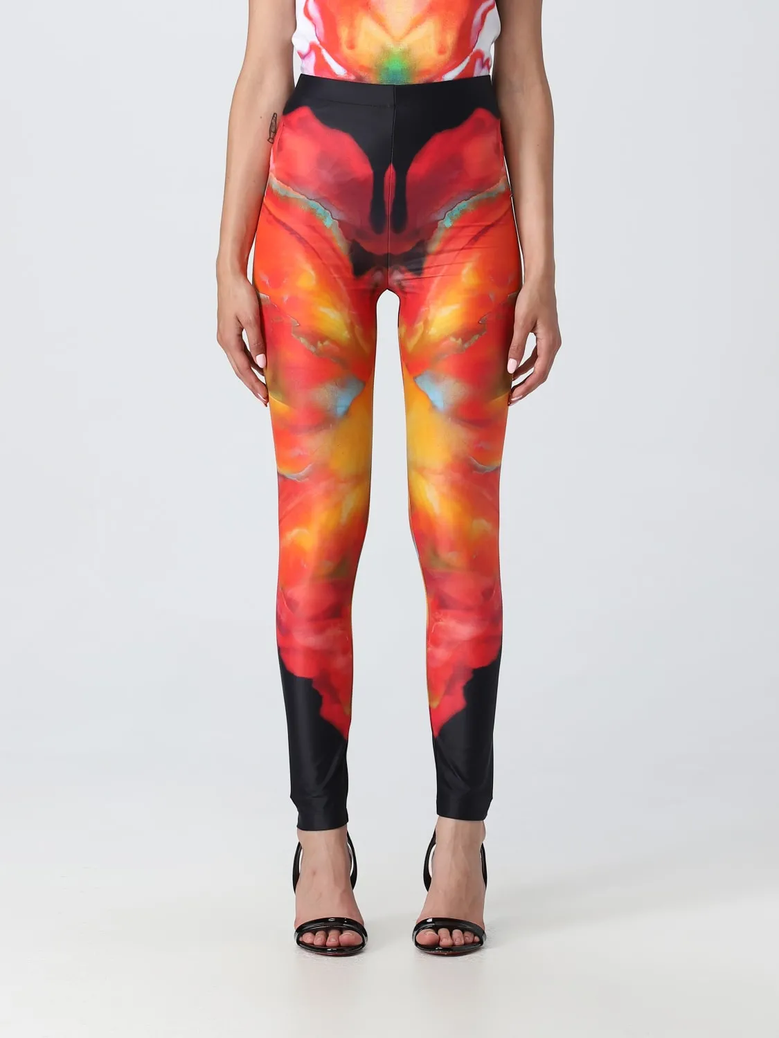 Leggings McQueen in tessuto stretch stampato