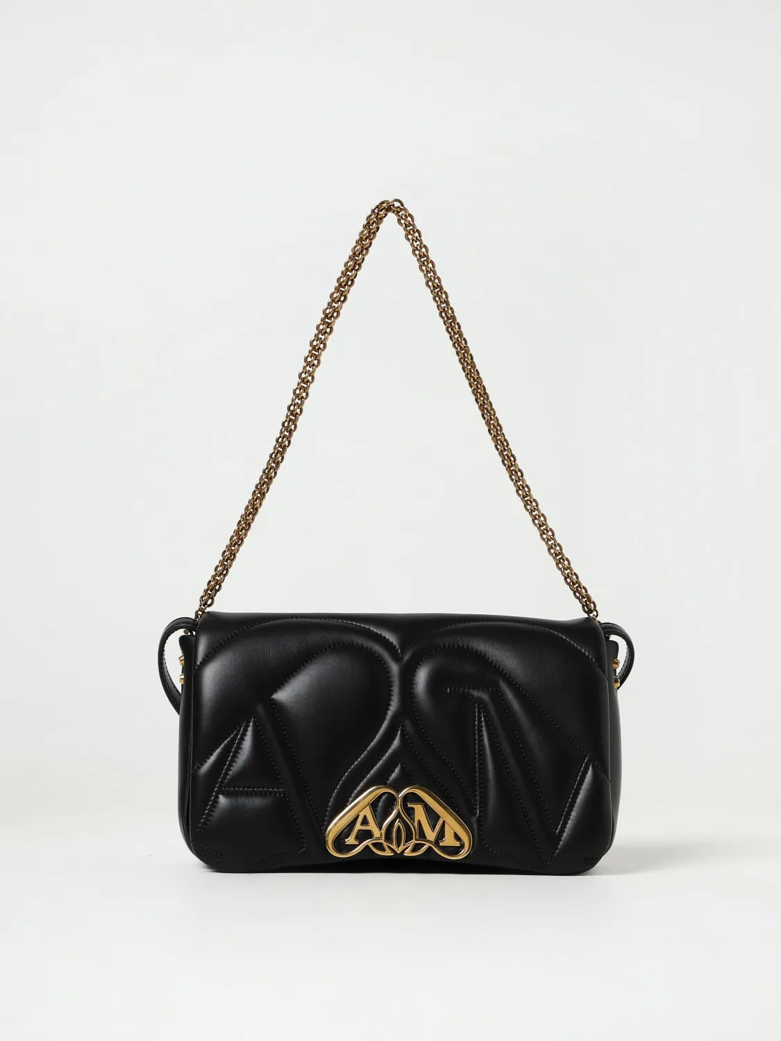 Clutch Seal McQueen in nappa matelassé