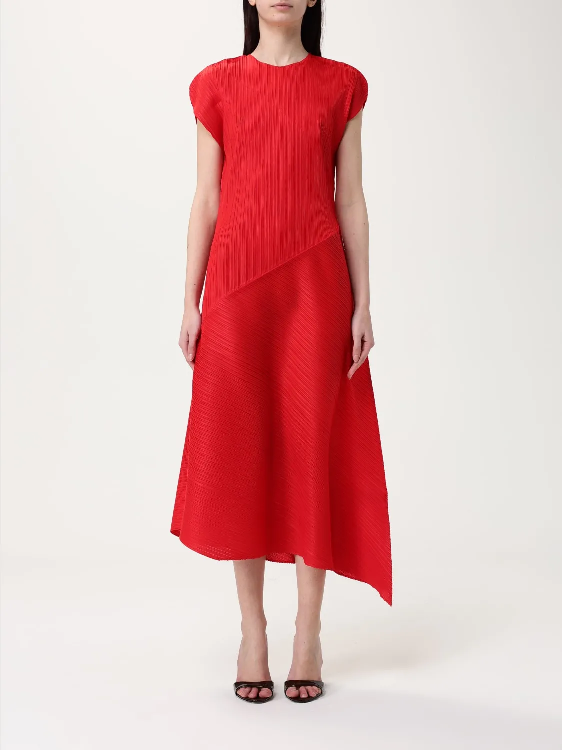 Abito plissettato Meimeij in crêpe