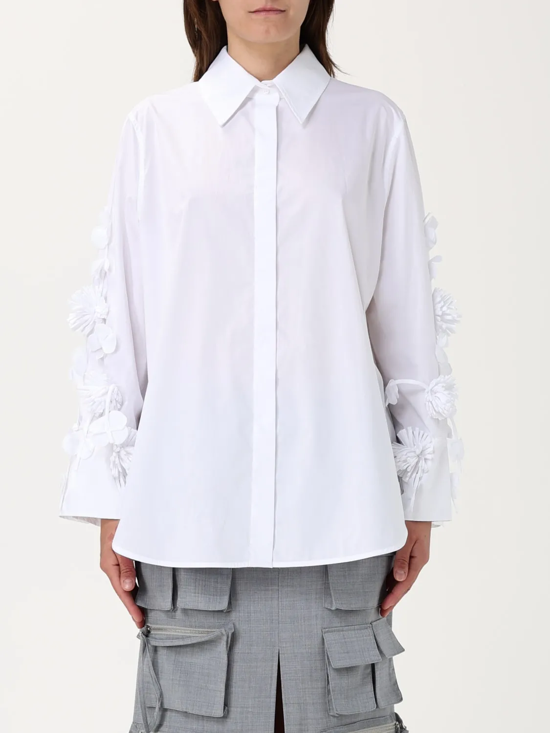 Camicia MeiMej in cotone con applicazioni