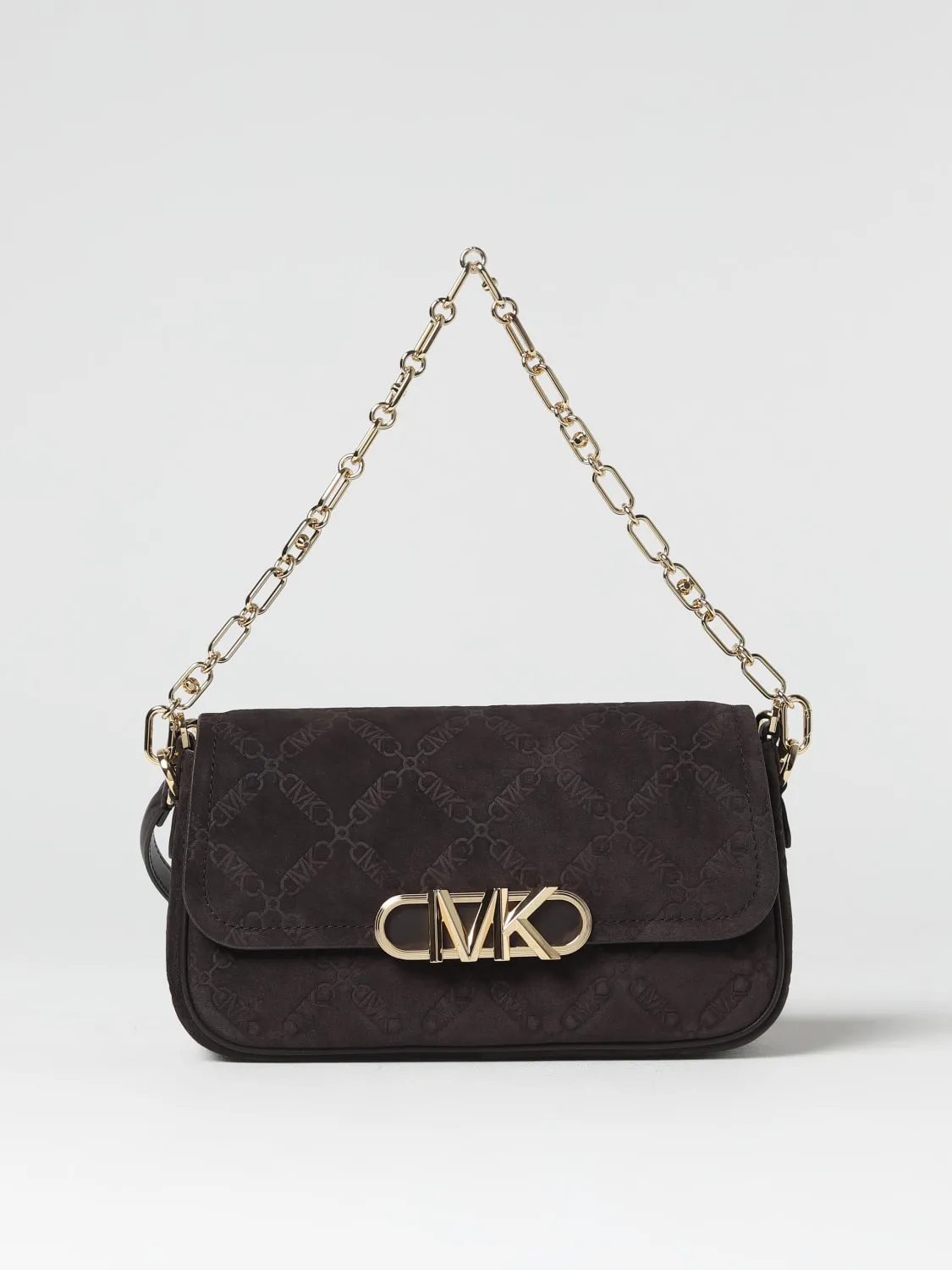Borsa Parker Michael Kors in pelle scamosciata con monogram