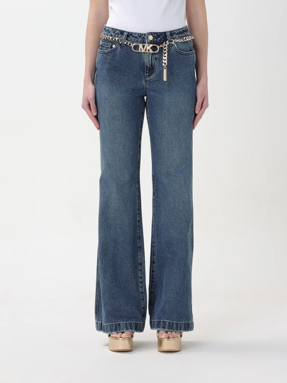 Jeans Michael Kors in denim con cinta