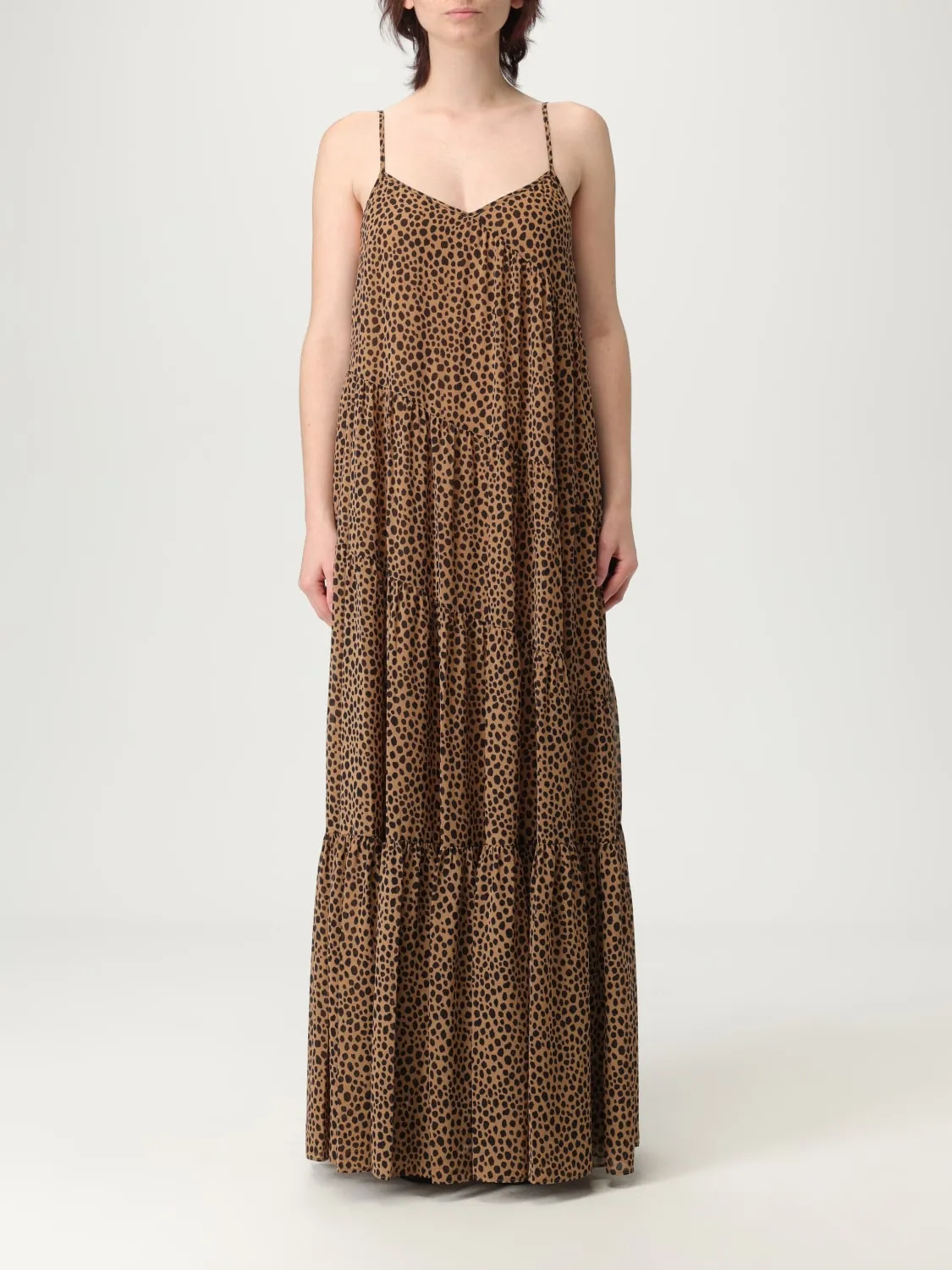 Abito lungo a fantasia Michael Kors in georgette