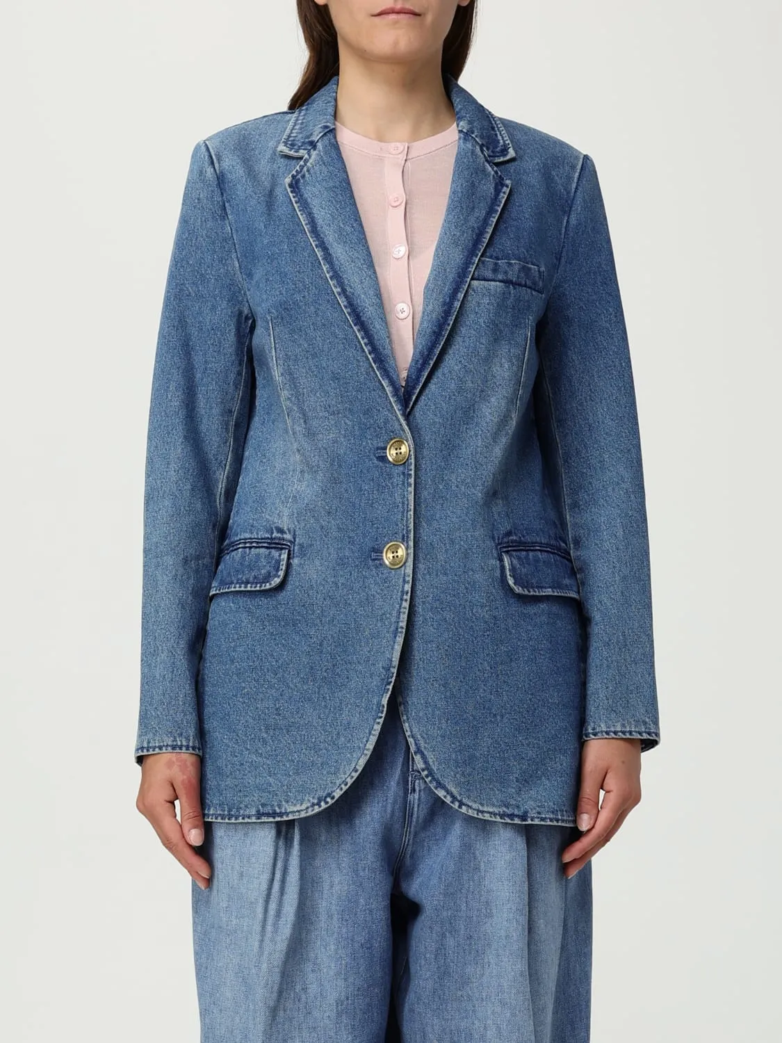 Blazer Michael Kors in denim di cotone
