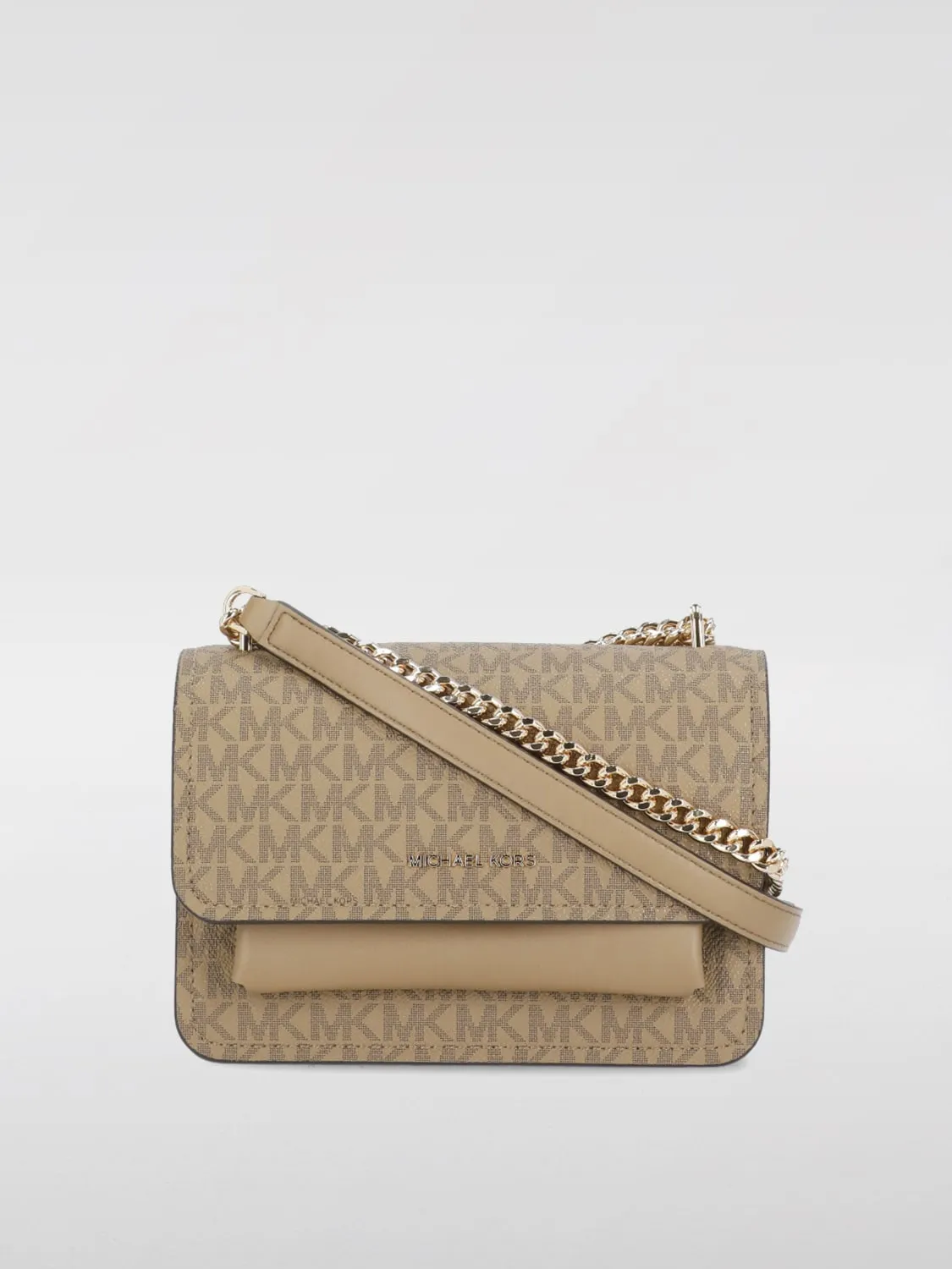 Borsa Michael Kors in cotone spalmato con monogram MK all over