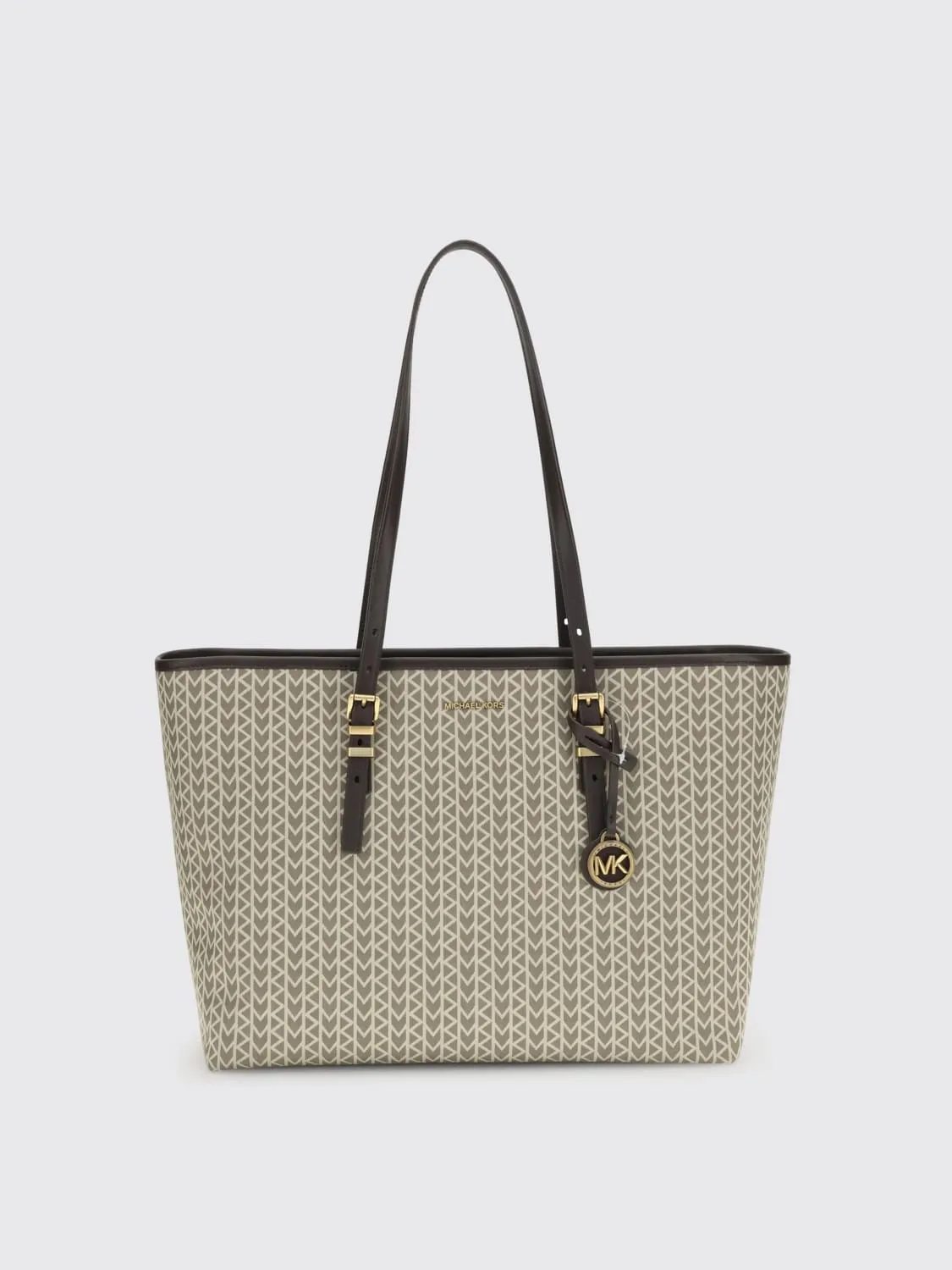 Borsa Quinn Michael Kors in tessuto con monogram MK jacquard