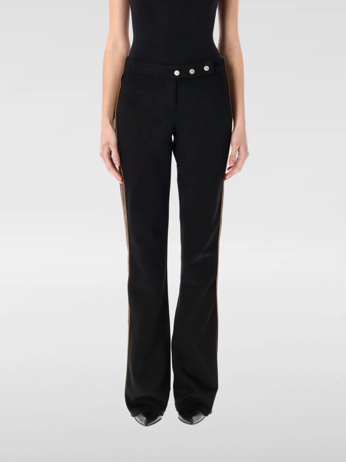 Pantalone Misbhv in pelle sintetica scamosciata