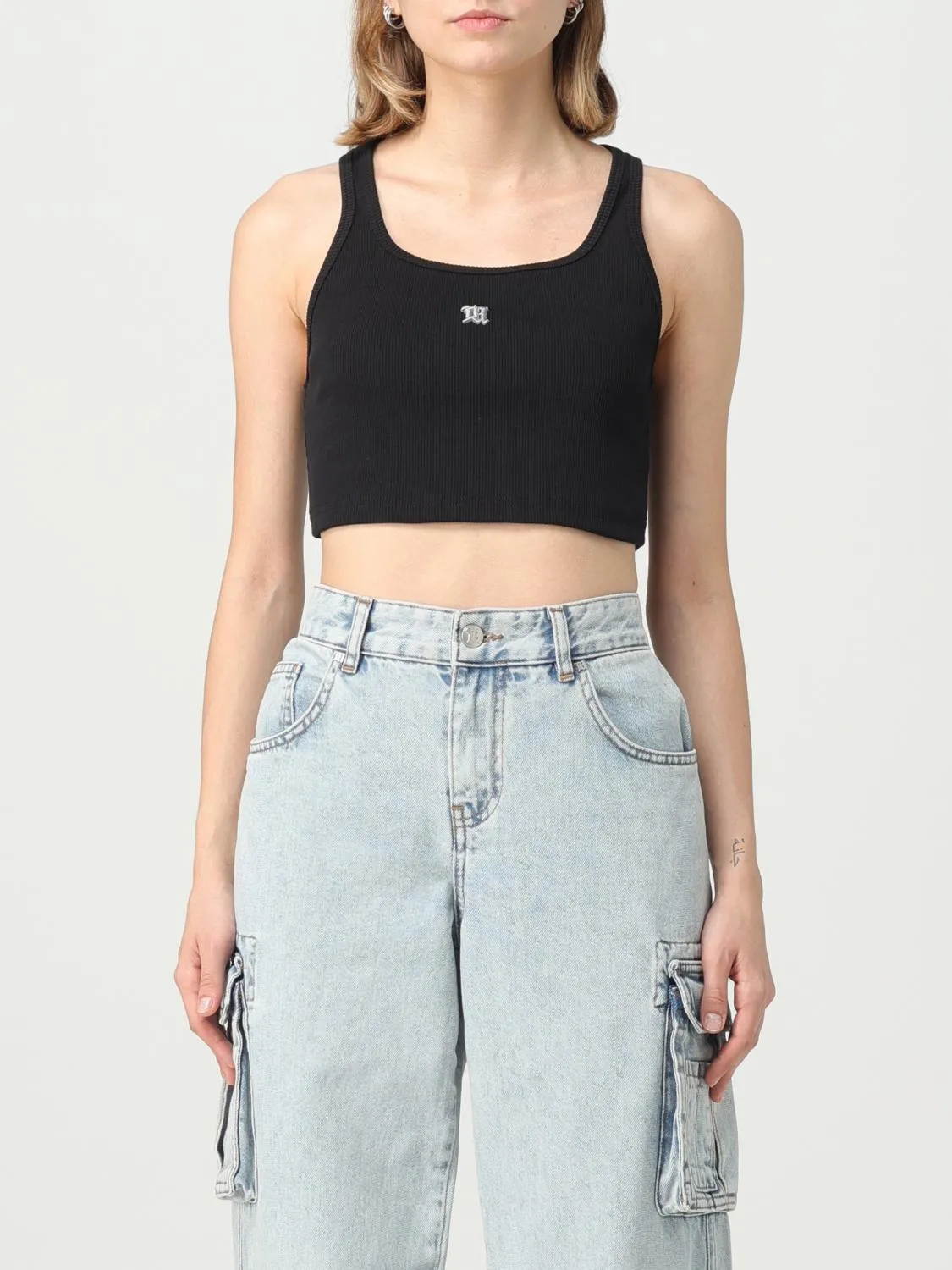 Top Misbhv in tessuto stretch