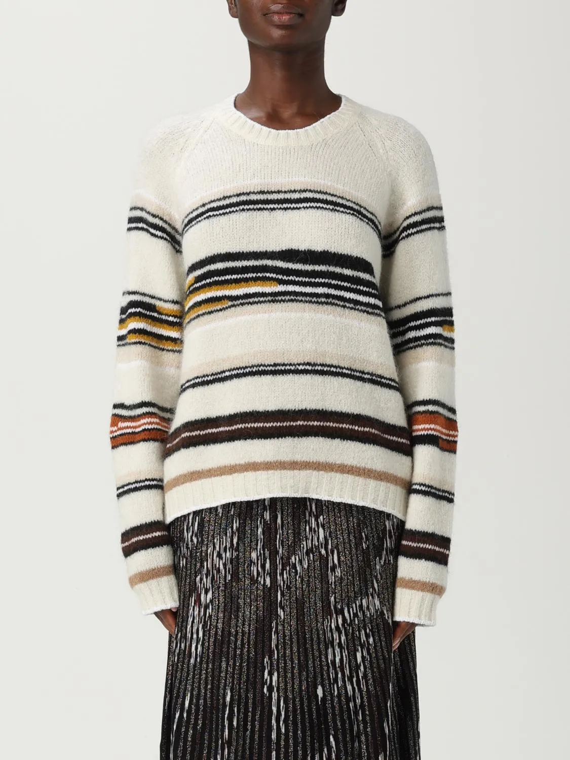 Maglione in misto lana a righe Missoni