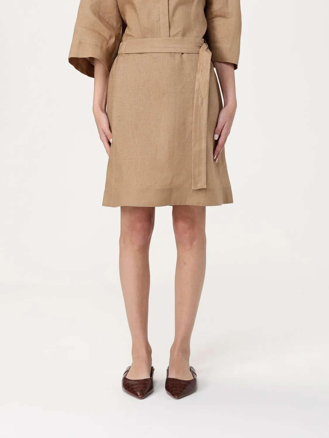 Gonna a portafoglio Mm Max Mara in lino