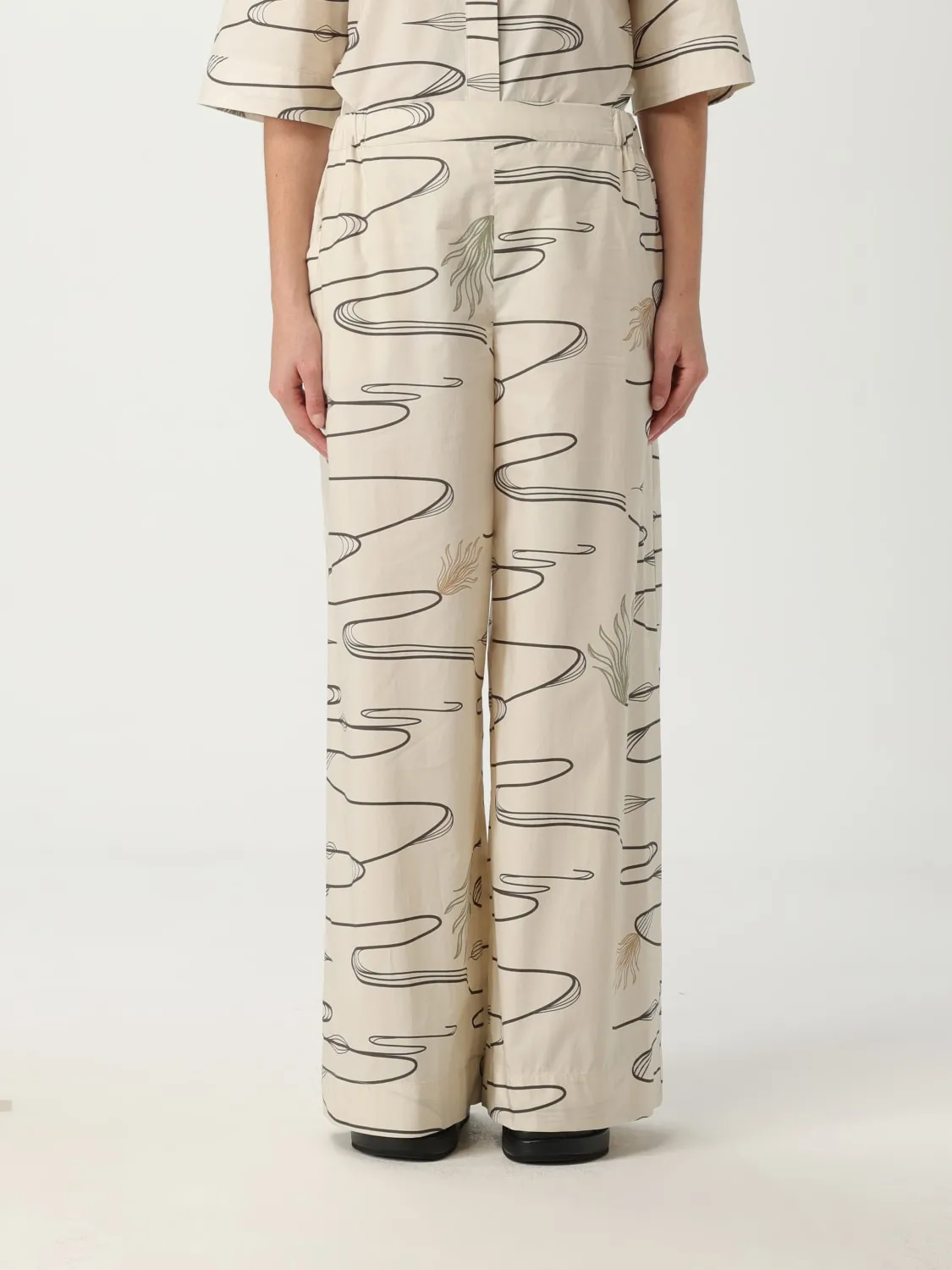 Pantalone palazzo MM Max Mara in misto viscosa