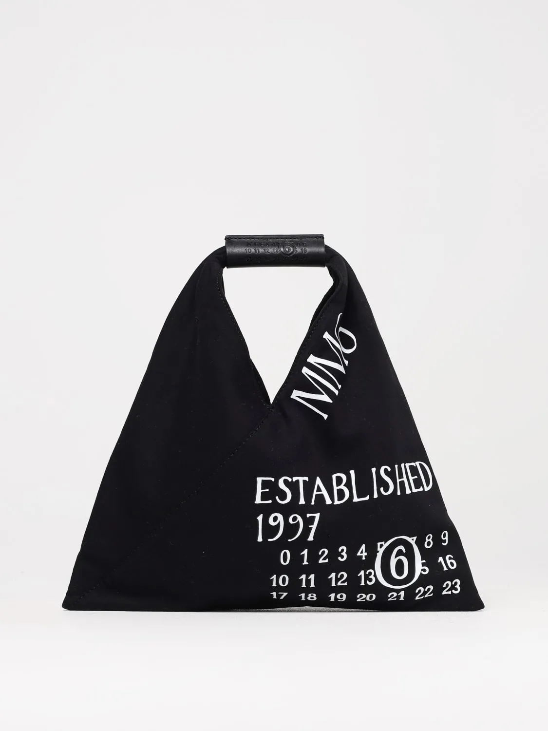 Borsa Japanese MM6 Maison Margiela in cotone con stampa logo