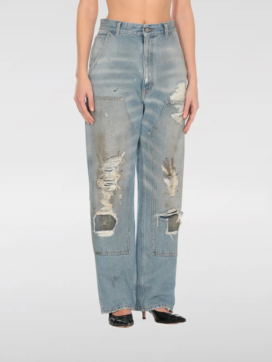 Jeans MM6 Maison Margiela in denim distressed
