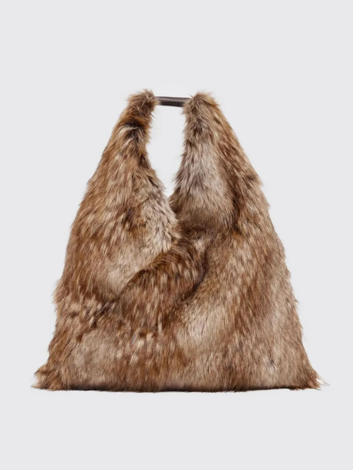 Borsa Japanese MM6 Maison Margiela in pelliccia sintetica e viscosa