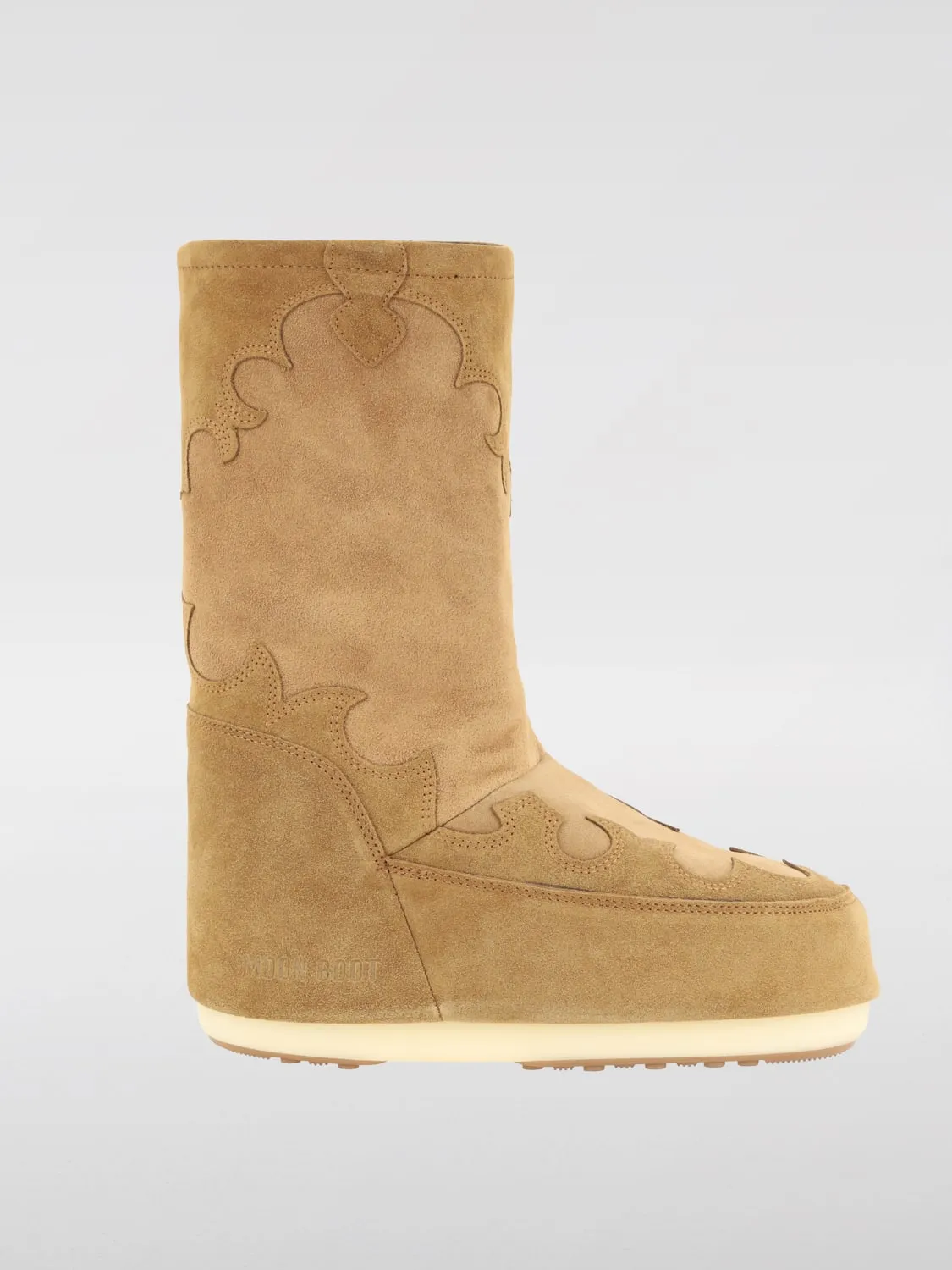 Stivale Icon Moon Boot in camoscio ricamato