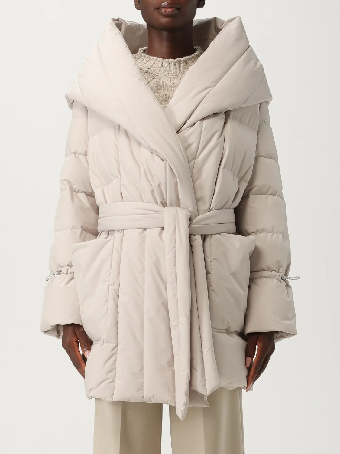 Piumino Moorer in nylon trapuntato e imbottito