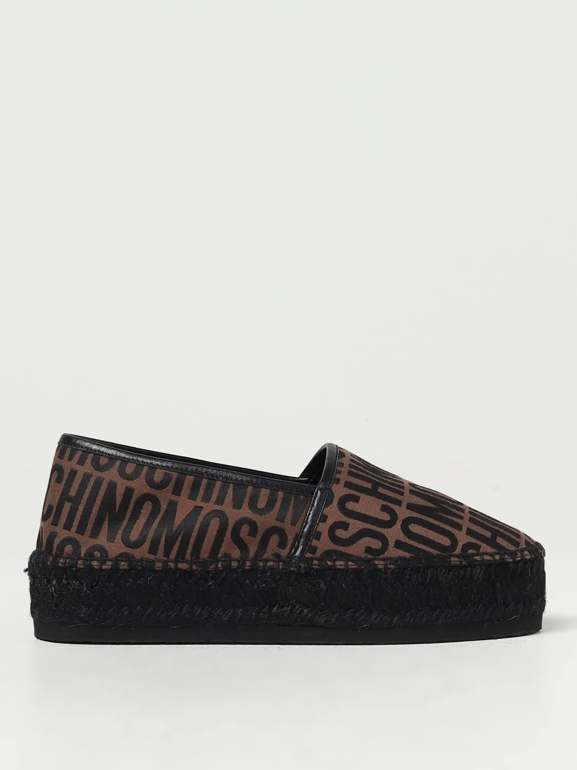 Espadrillas Moschino Couture in tessuto con logo jacquard
