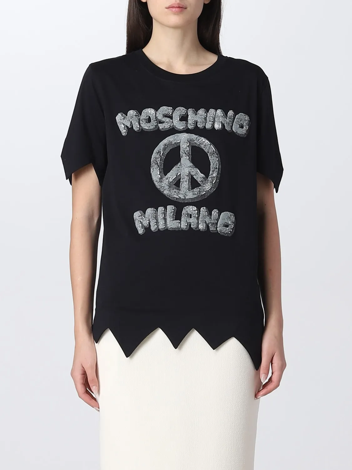 T-shirt Moschino Couture con stampa logo Milano
