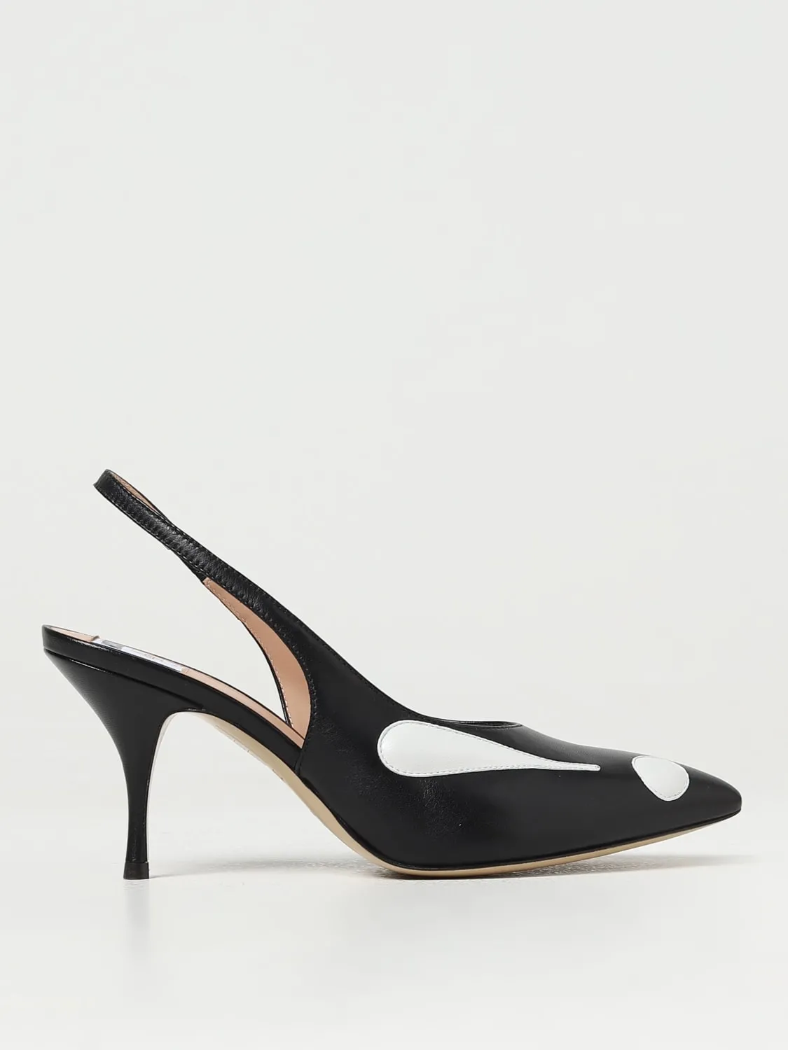 Slingback Symbols Moschino Couture in pelle