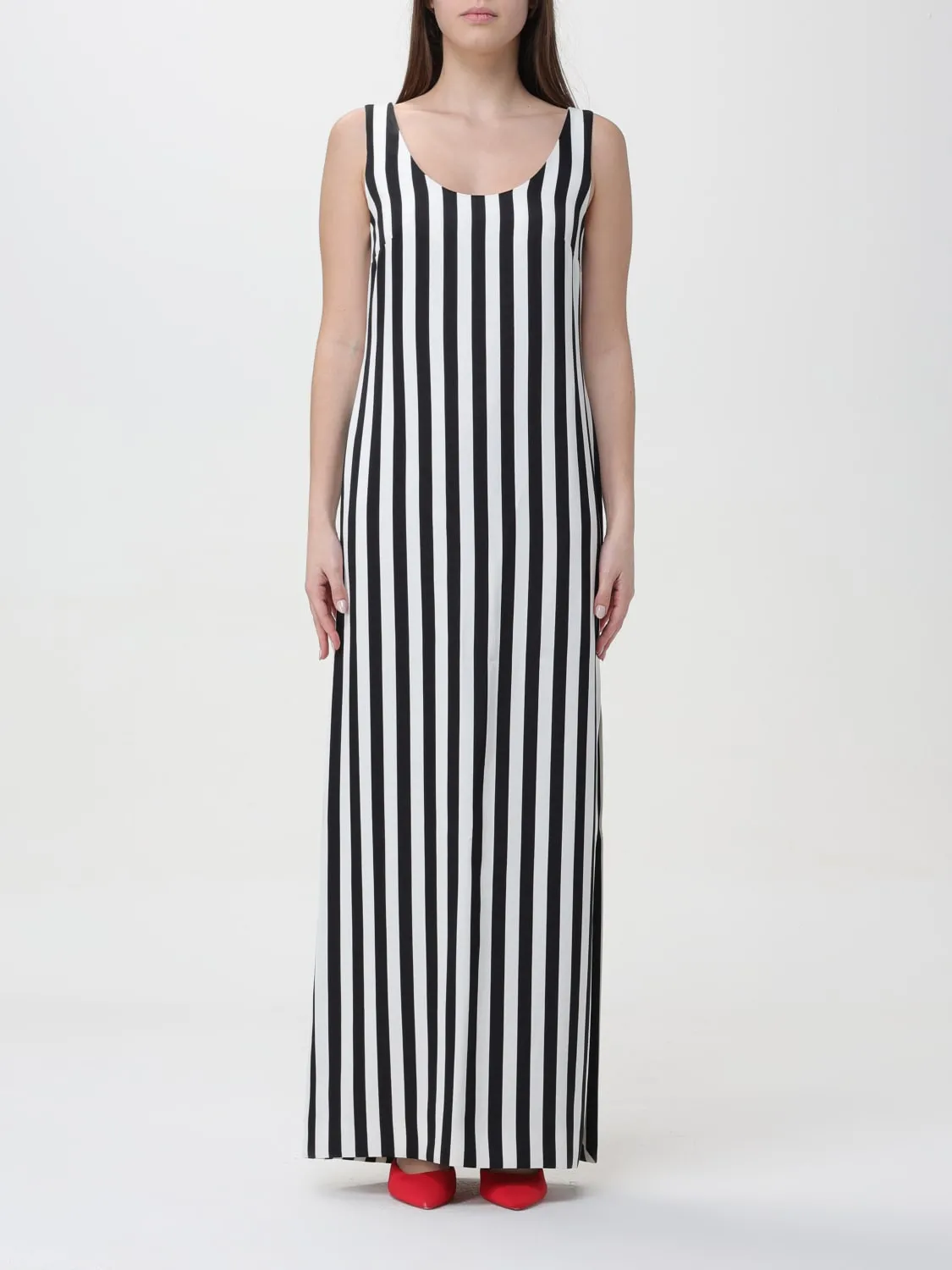 Abito a righe Moschino Couture