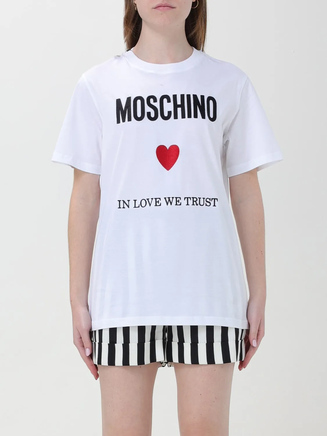 T-shirt Moschino Couture in jersey con logo