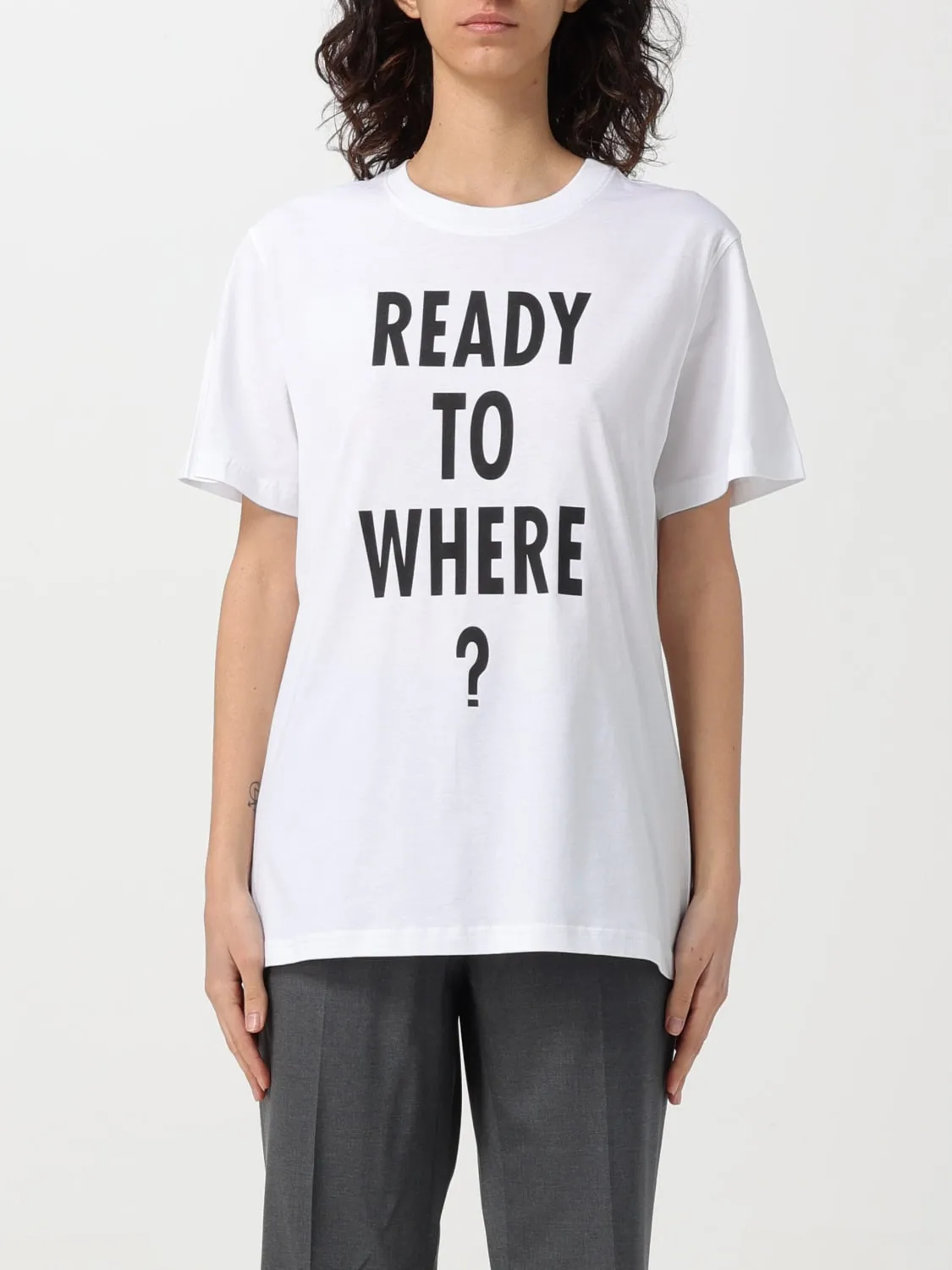 T-shirt "Ready to where" Moschino Couture
