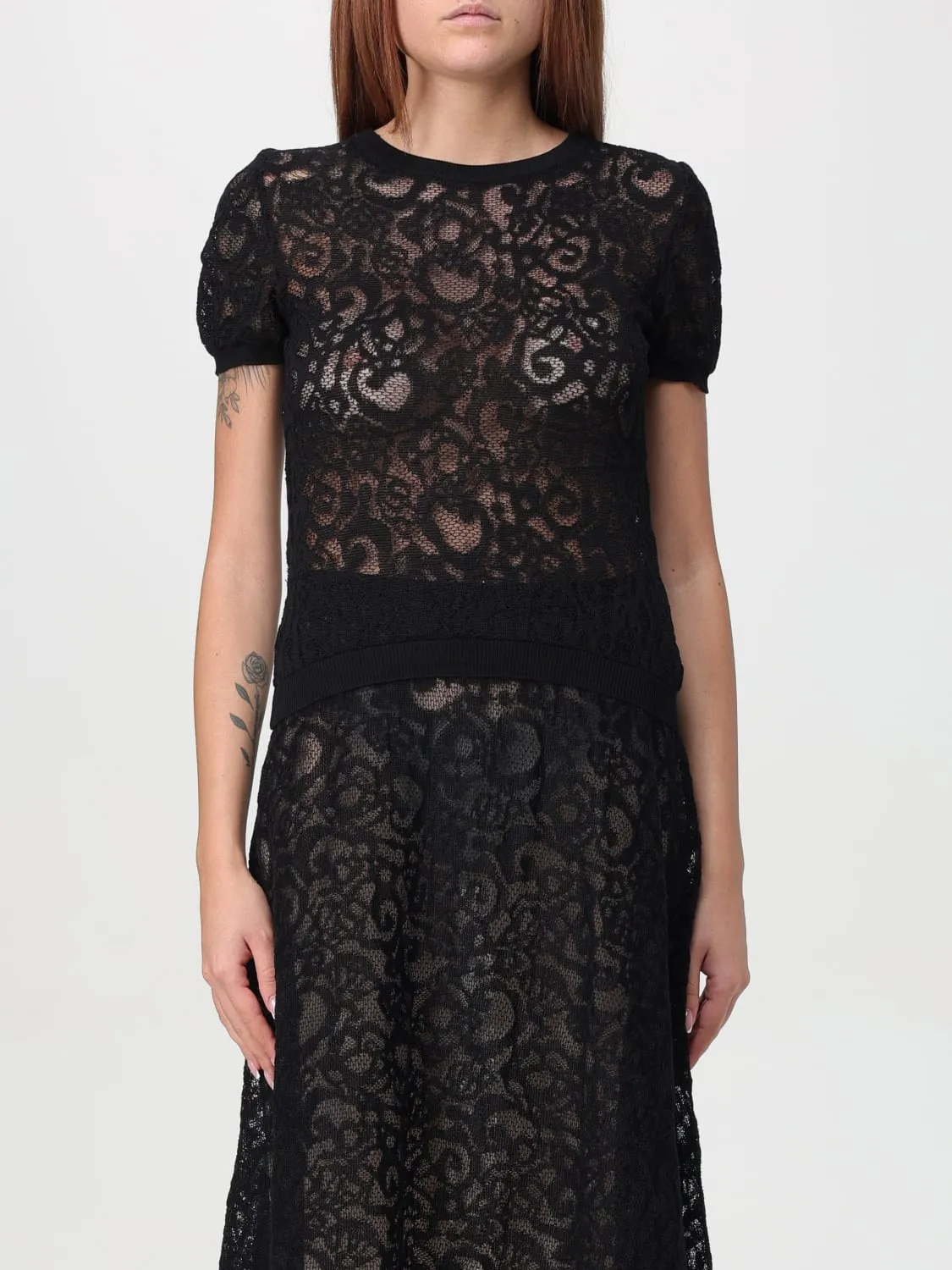 Top Moschino Couture in cotone stretch