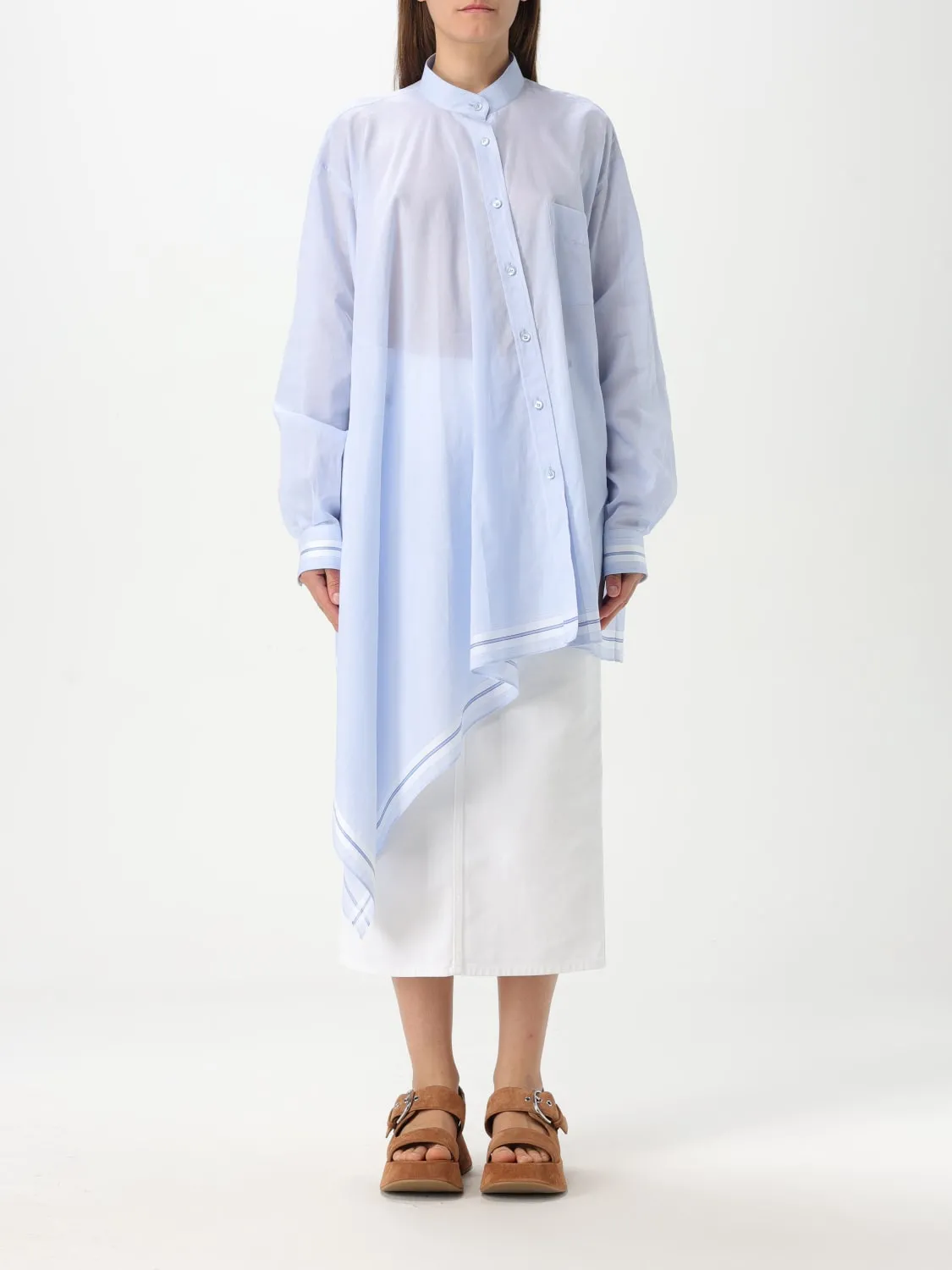 Camicia asimmetrica Moschino Couture in cotone