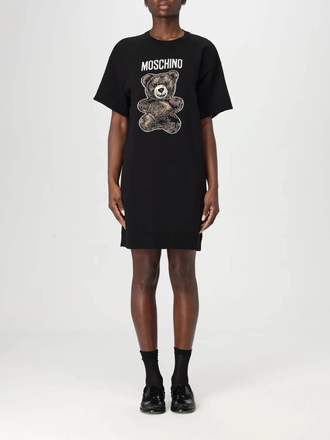 Abito t-shirt Moschino Couture in cotone con stampa