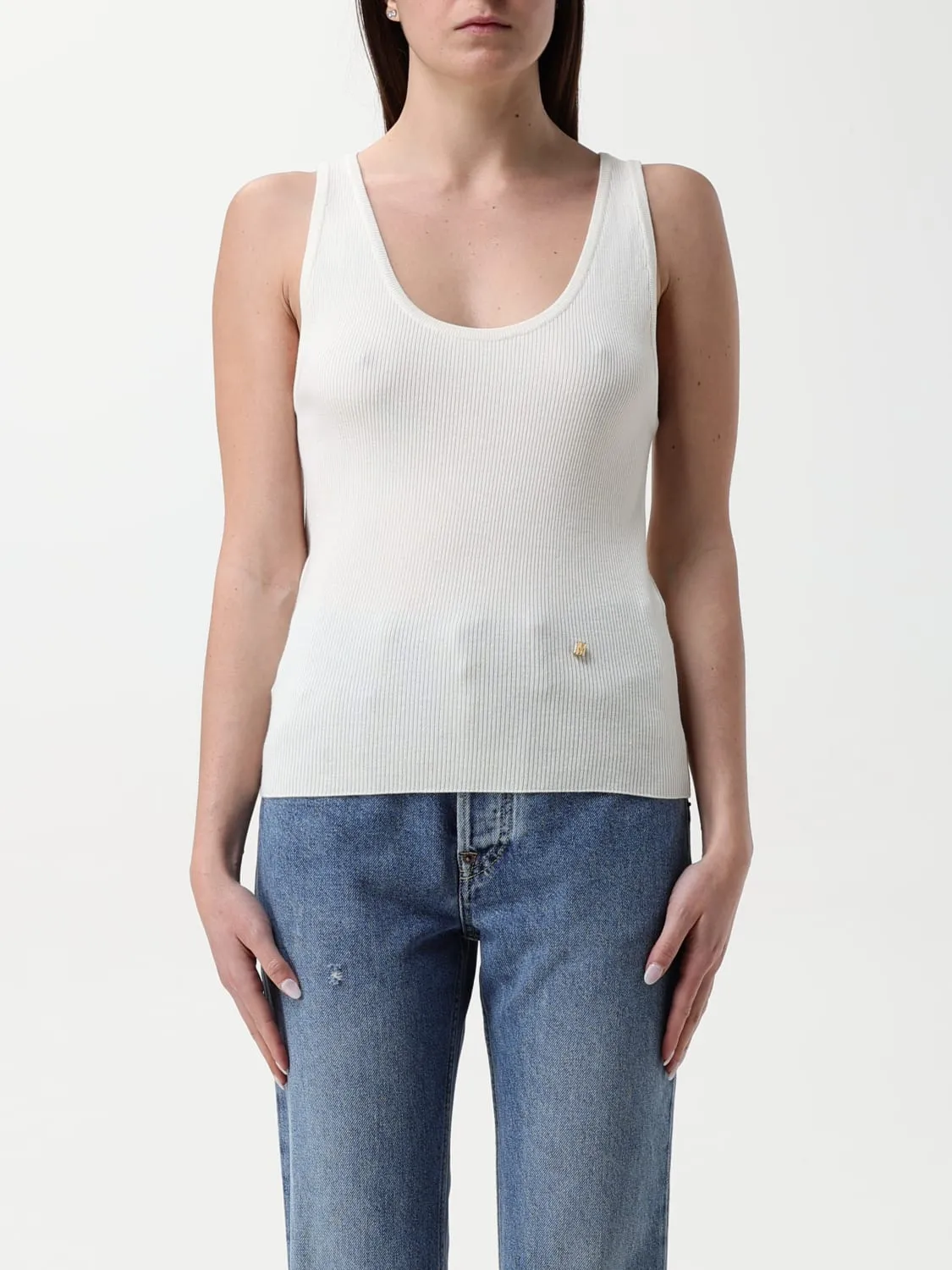 Top in lana e seta Moschino Couture