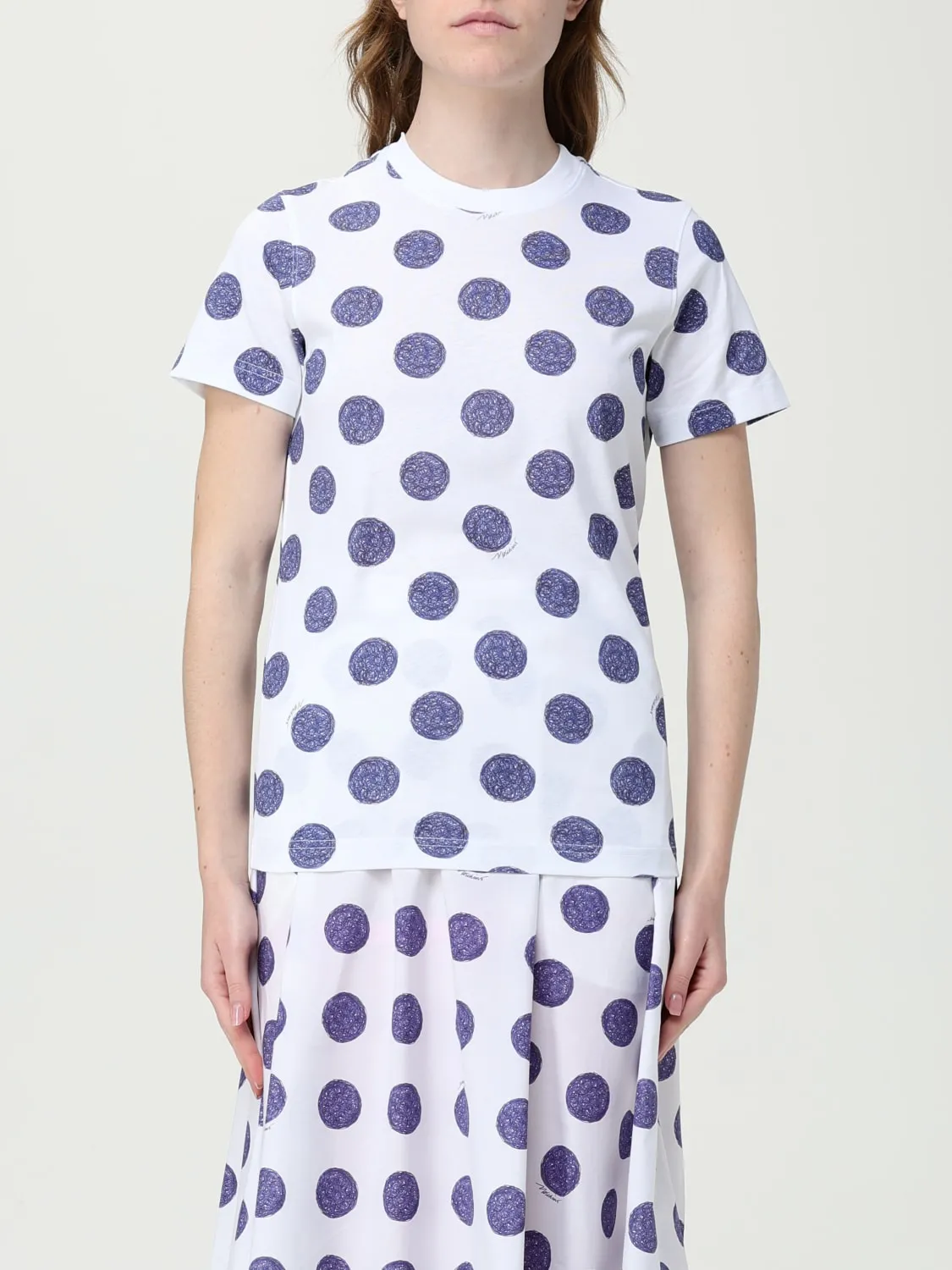 T-shirt a pois Moschino Couture in cotone
