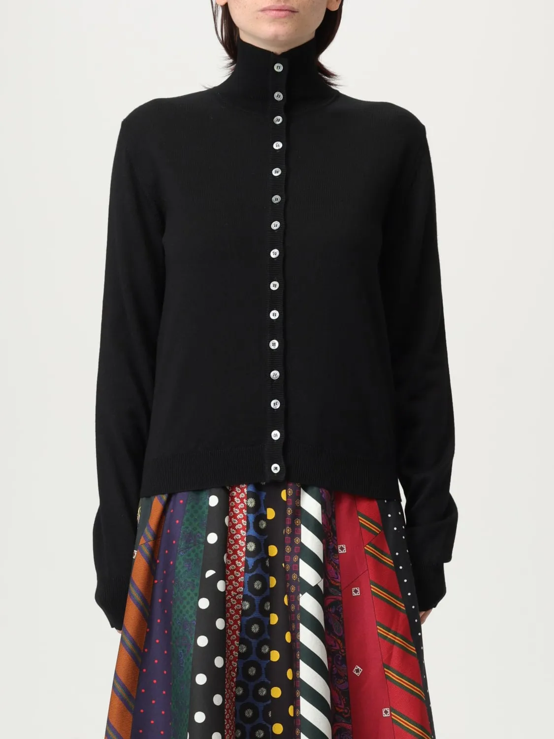 Cardigan a collo alto Moschino Couture