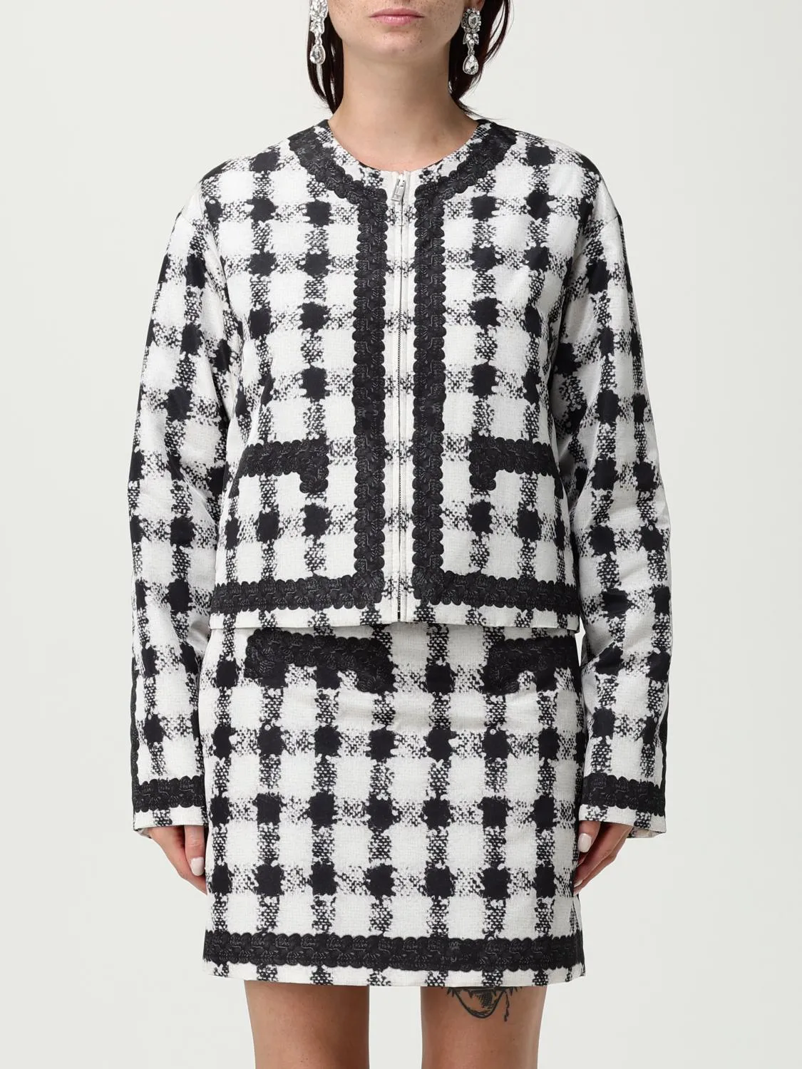 Giubbotto Moschino Couture in nylon stampato