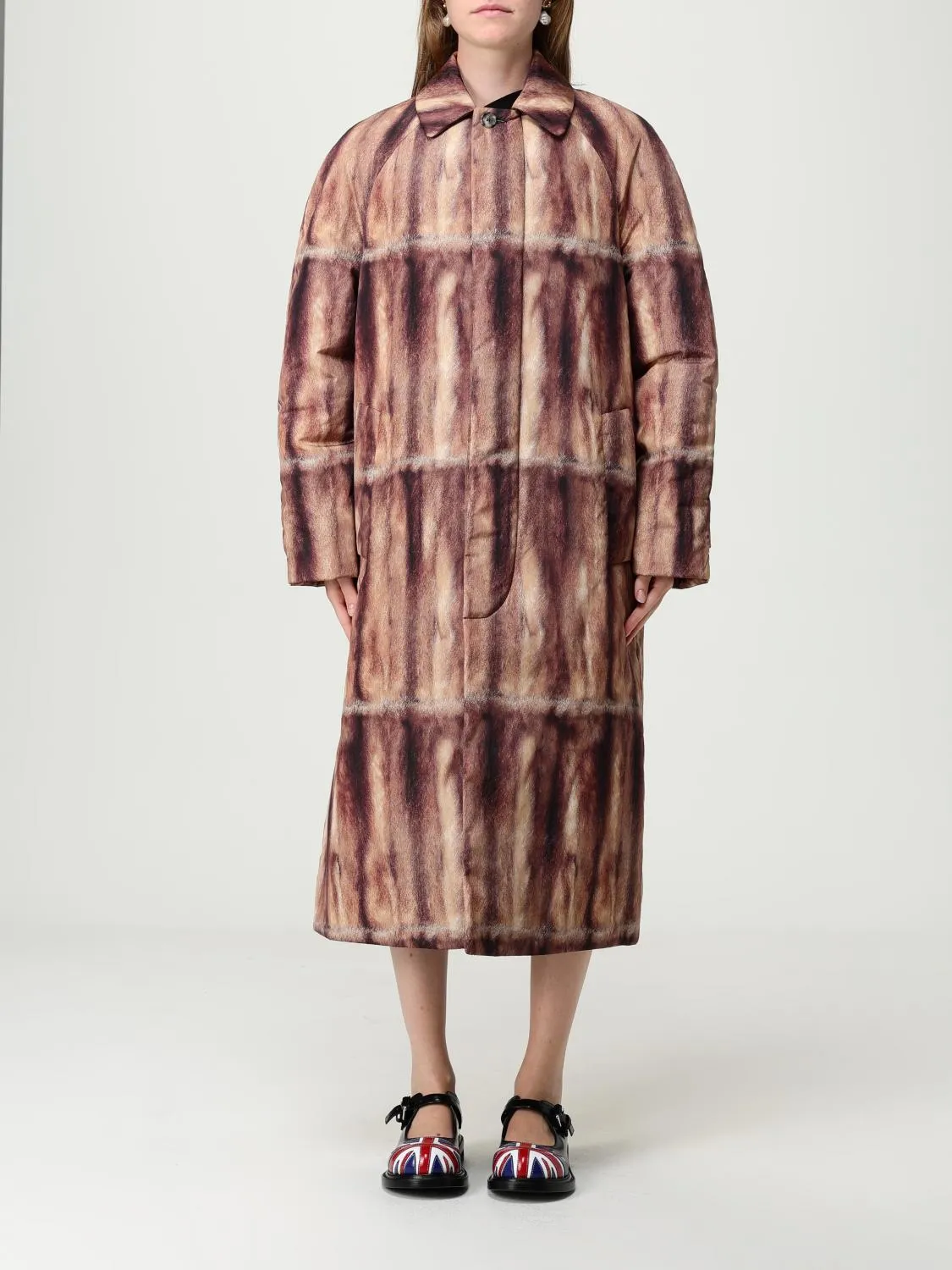 Giubbotto Moschino in nylon stampato