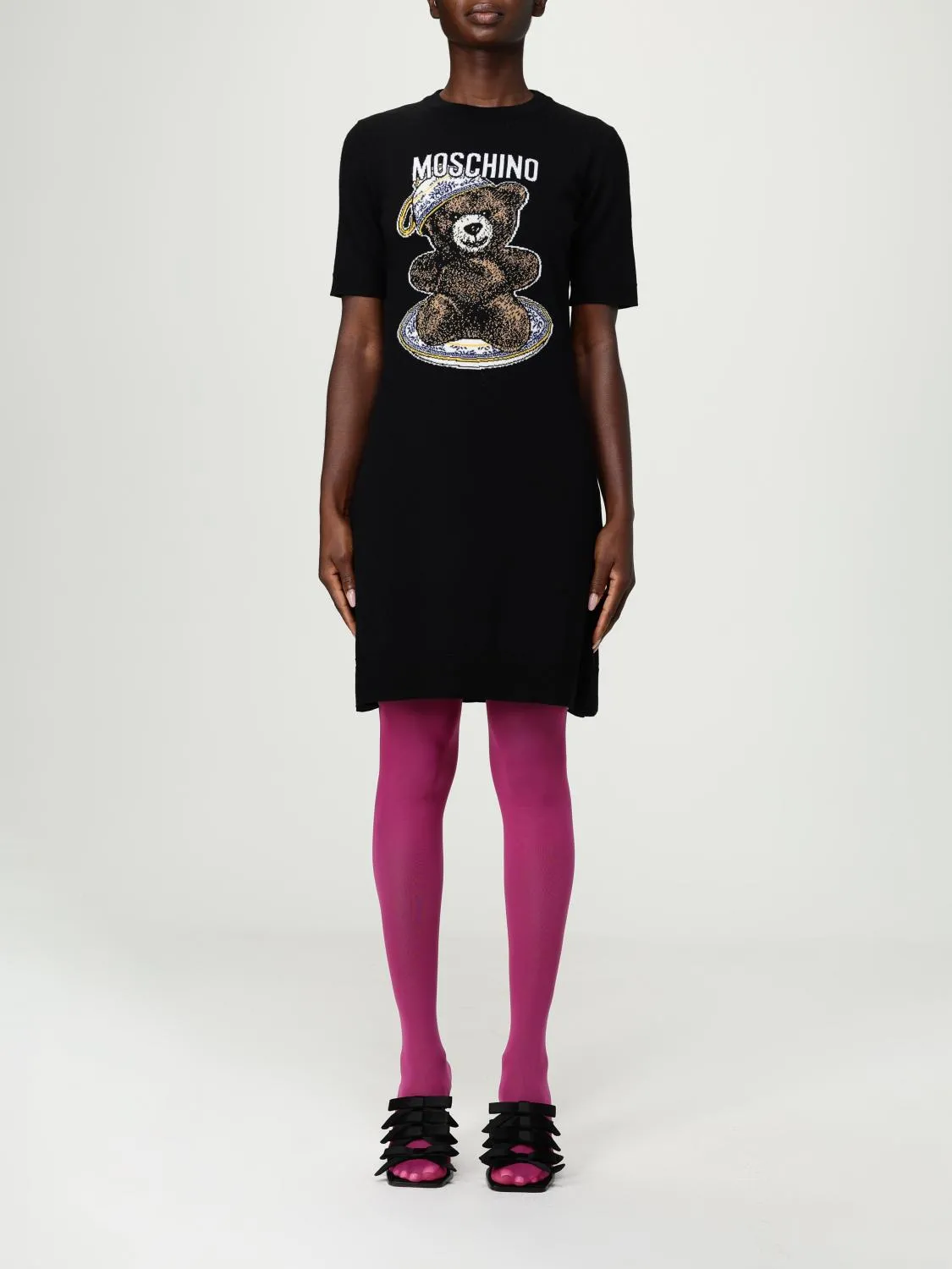 Abito in lana merino Teddy Moschino Couture