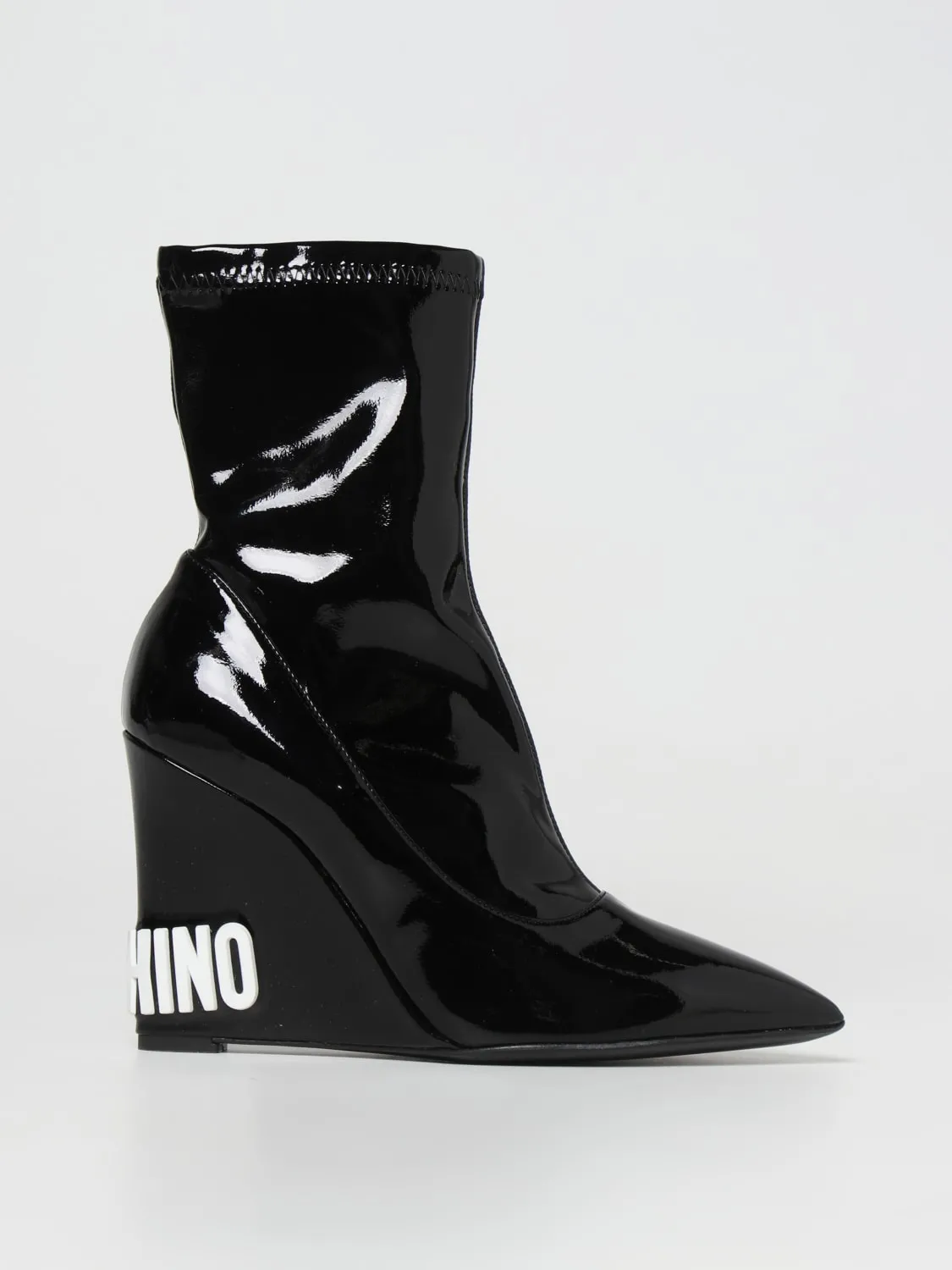 Stivaletto Moschino Couture in vernice