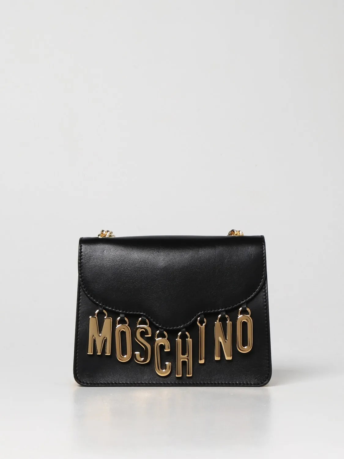 Borsa Moschino Couture in pelle con charmes
