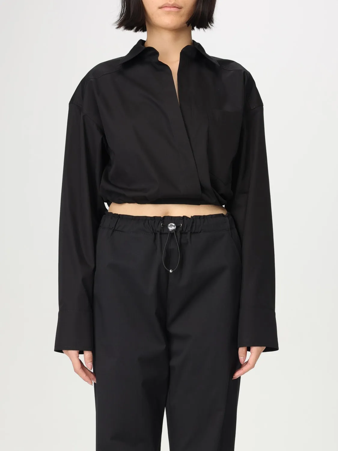 Camicia cropped Moschino Jeans in cotone