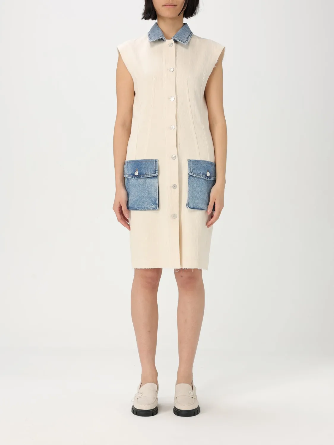 Abito chemisier Moschino Jeans in cotone e denim