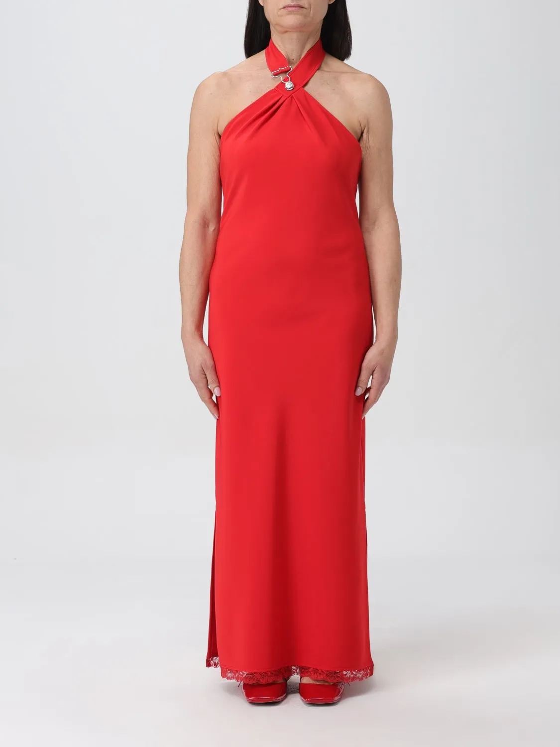 Abito midi Moschino Jeans con inserti in pizzo