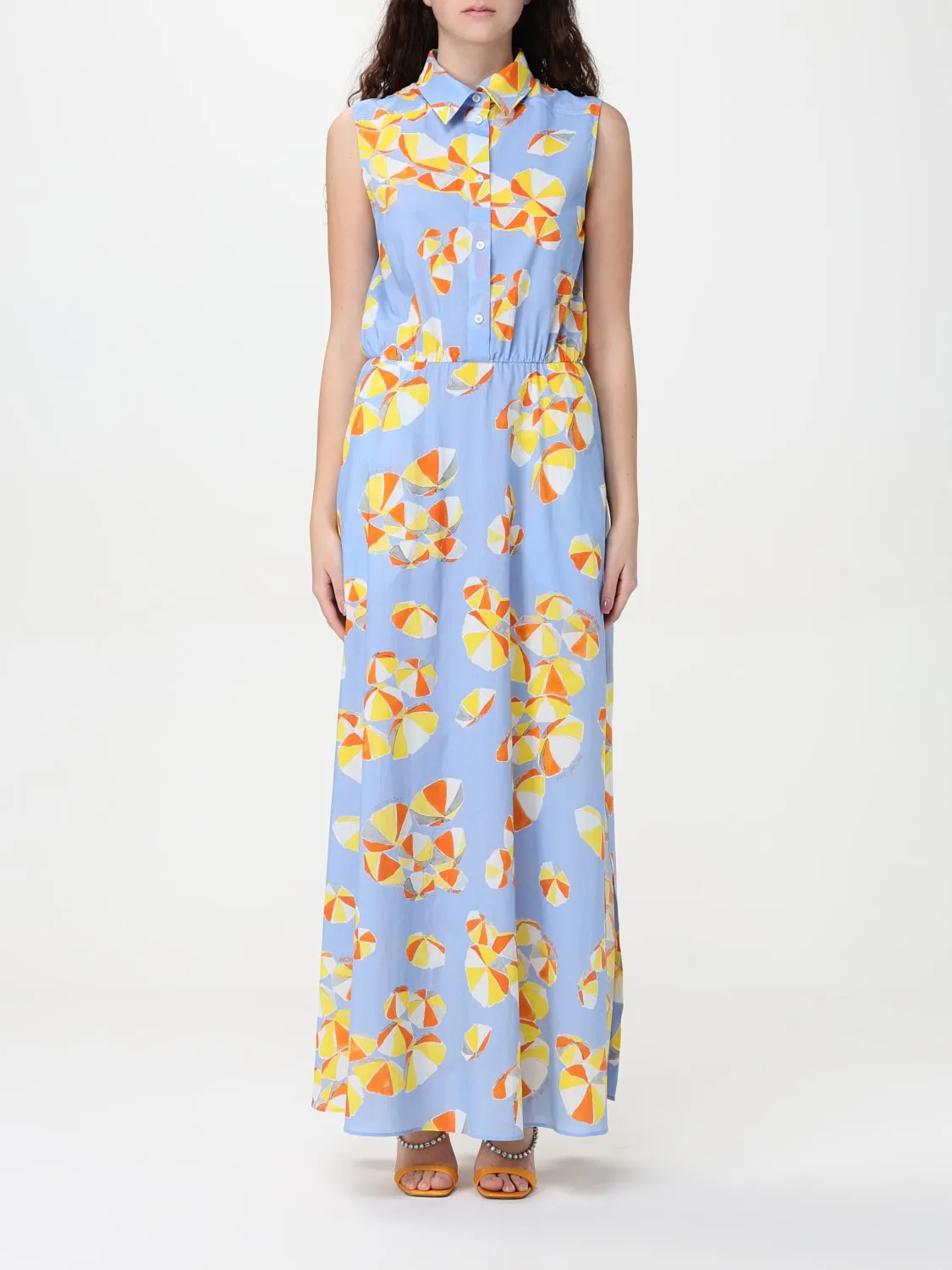 Abito chemisier Moschino Jeans in cotone stampato