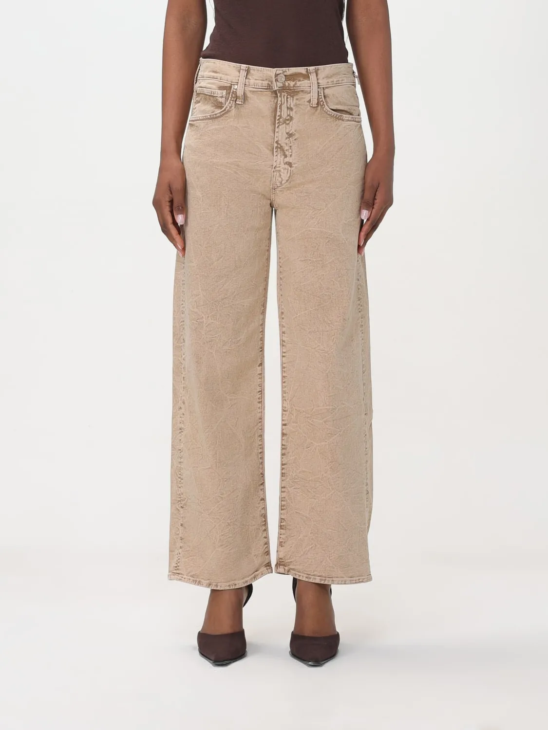 Jeans Mother in denim di cotone e lyocell